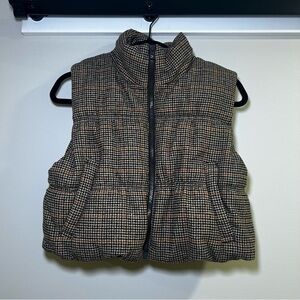 Plaid Puffer Vest